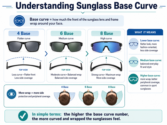 Sunglass Base Curve Explained: What It Is and How to Choose the Right One